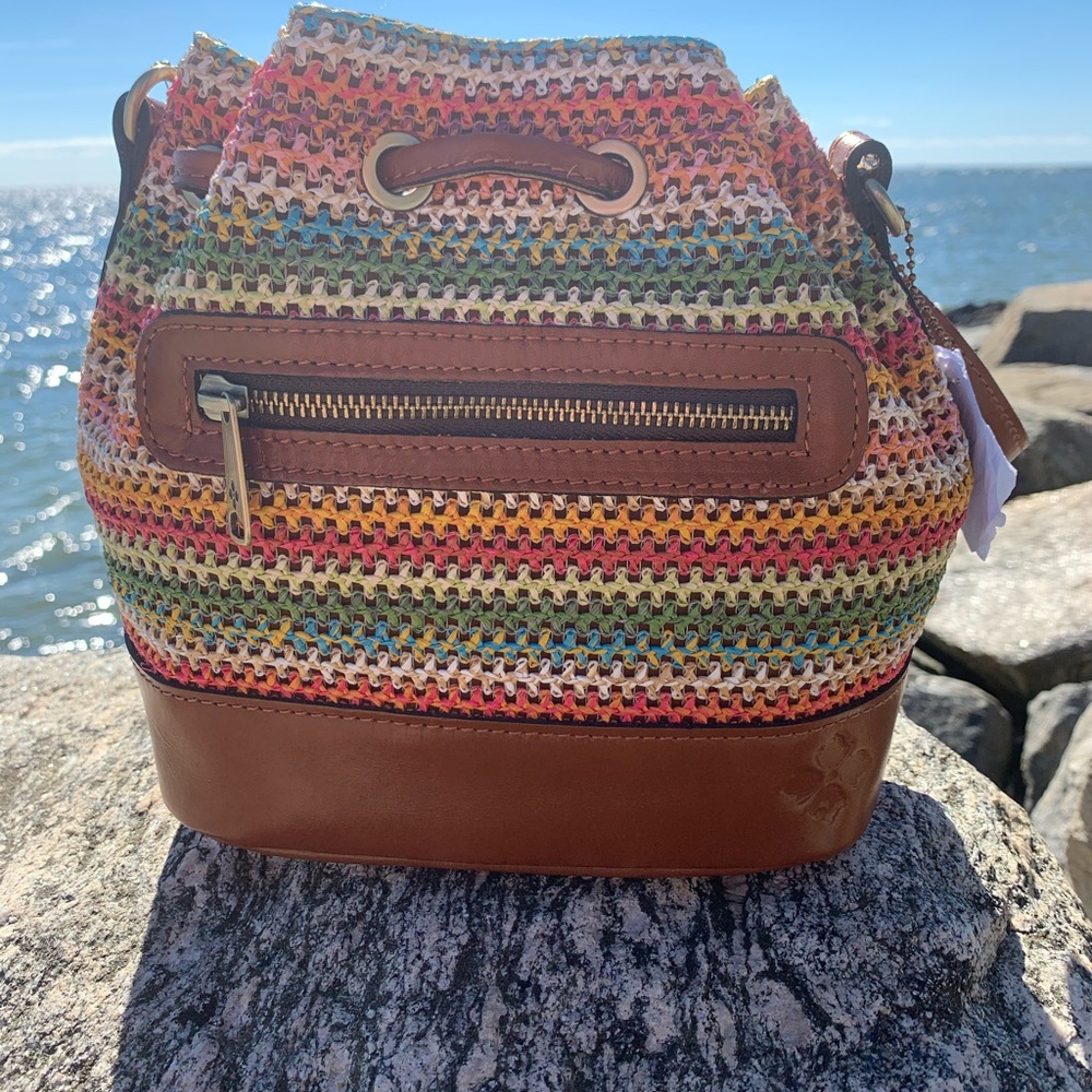 Patricia Nash Civetta Drawstring Spanish zig zag - Picture 4 of 10